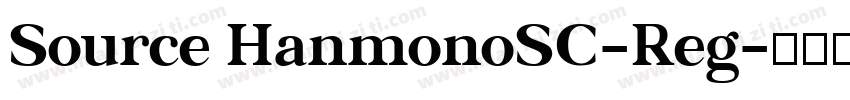 Source HanmonoSC-Reg字体转换